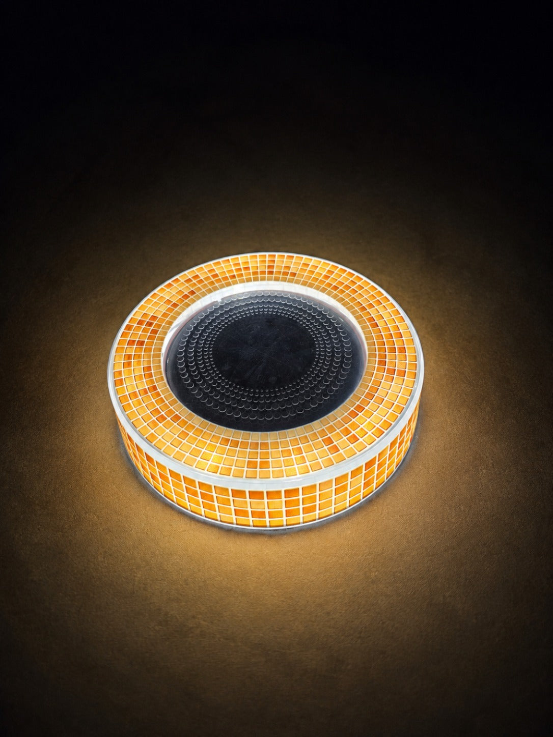 Mosaic Solar Light Amber